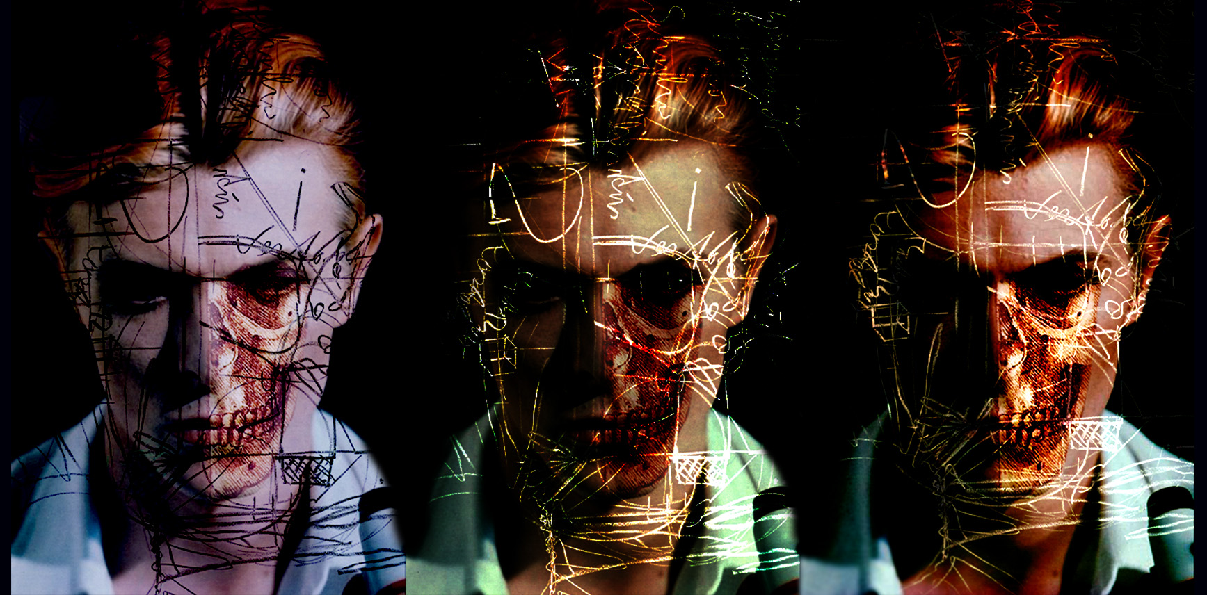 Bowie dead sculls 